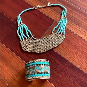 matching bracelet and necklace set